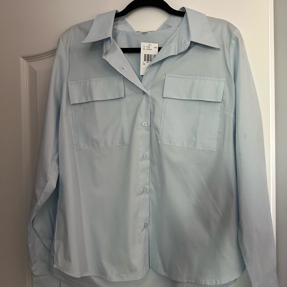 Kut from the Kloth Light Blue Button-Down Shirt
